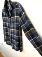 sleeve and body shape on 100% Cotton Eddie Bauer Plaid Shirt | Size S