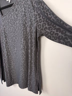 sleeve and flow of Made in Canada Sympli Asymmetrical 3/4 Sleeve Top | Size 14