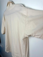 sleeve detail on 100% Cotton Vintage Rugged Cotton Top | Oversized at Blue Sparrow Shop