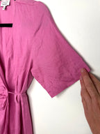 sleeve detail on 100% Linen Wrap Dress by & Other Stories Stockholm Atelier | Size S at Blue Sparrow Shop