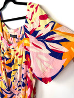 sleeve detail n 100% cotton summer blouse in size 1x at Blue Sparrow Shop - cottagecore style 