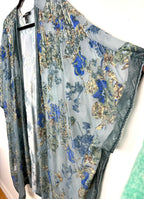 sleeve of Torrid Sheer Floral Burnout Kimono Duster | Plus Size at Blue Sparrow Shop