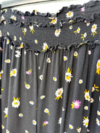 smocked waistband on wide leg of Patrons of peace boho pant 