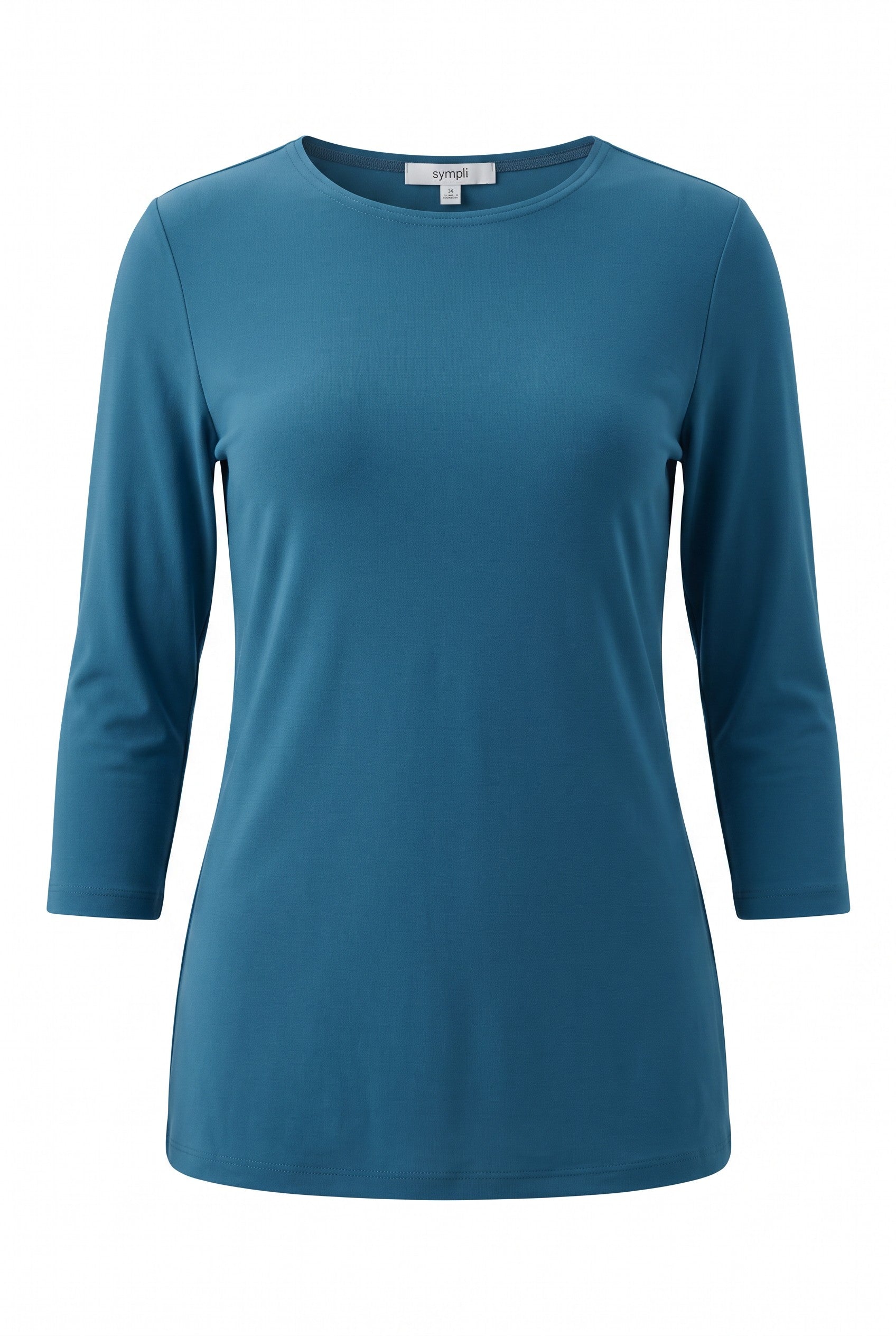 Sympli 3/4 Sleeve Top | Size 10 on white background