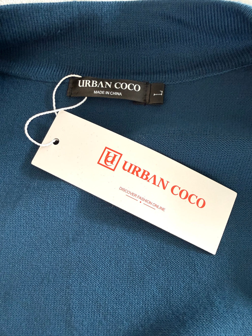tags on NWT Urban Coco Teal Cardigan/Jacket | Size L