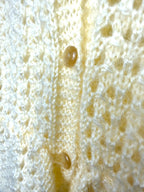 vintage buttons on vintage handmade vest 