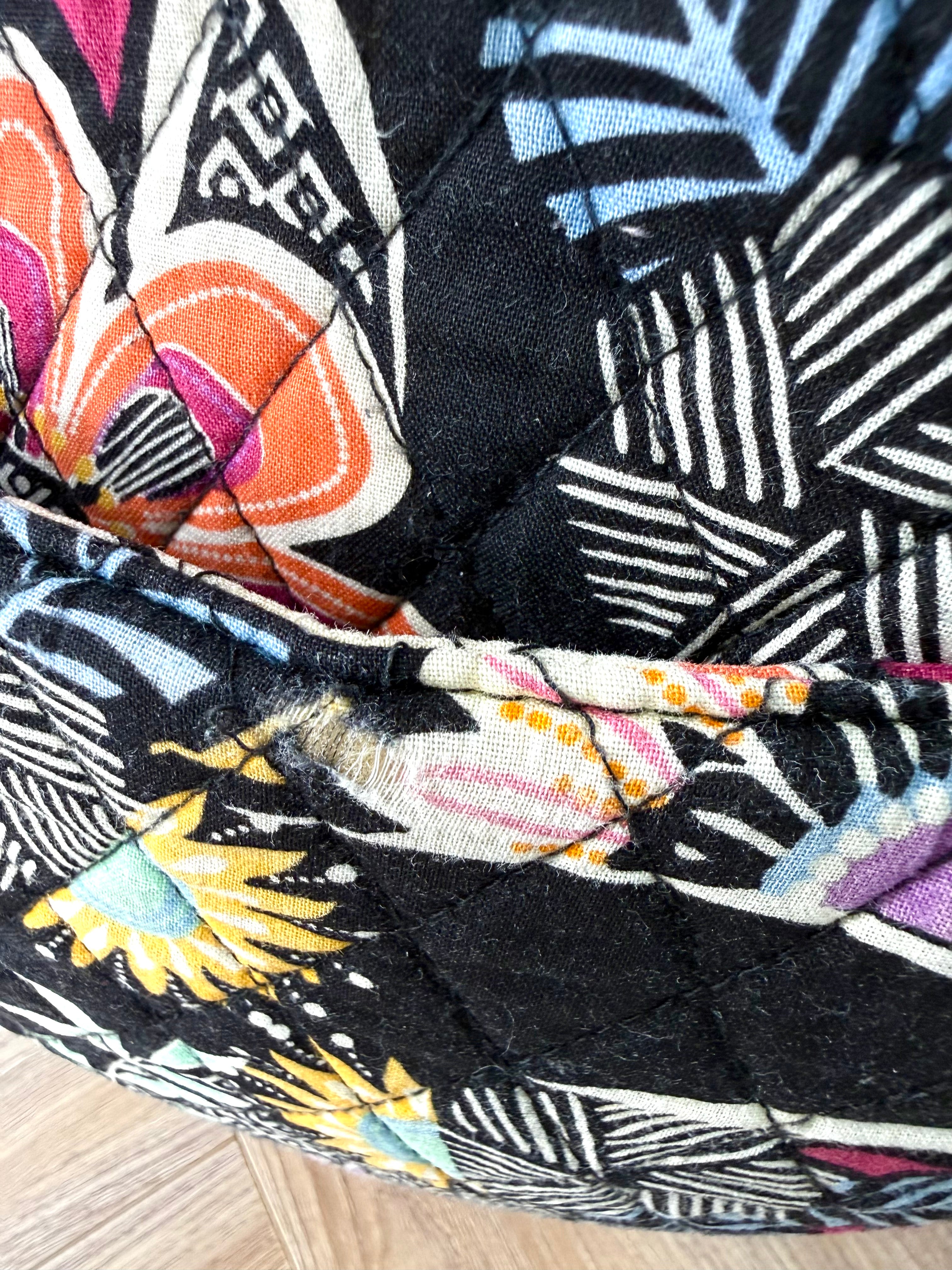 wear spot on outside pocket of Vera Bradley Quilted Crossbody Bag  at Blue Sparrow Shop