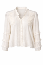 H&M Boho Cropped Peasant Blouse | OverSize S